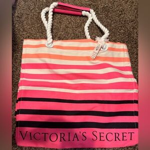 Victoria's Secret Multicolor Striped Tote